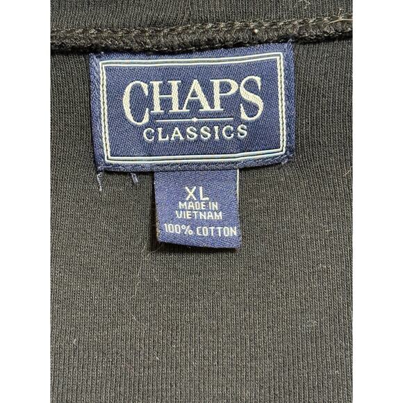 Women's Chaps Classics Black Button Up Knit Cardigan, Size XL - Picture 3 of 3